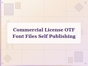 Commercial Otf Fonts for Self-Publishing Author Names